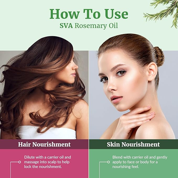 SVA Rosemary Essential Oil – 1 Fl Oz – 100% Natural Rosemary Oil - Image 5