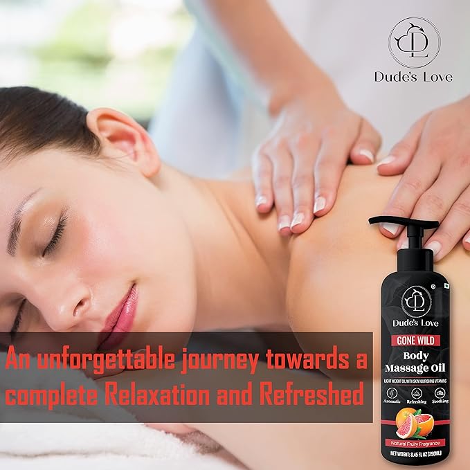 Organic - Grapefruit Full Edible Body Massage Oil - Refreshing, Calming | No - Image 4