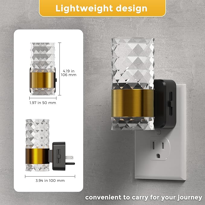 L LOHAS LED Night Light, Modern Night Lights Plug into Wall, Amber-3000K-5000K - Image 6