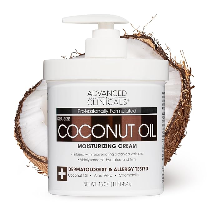 Advanced Clinicals Coconut Oil Body Cream by AdvancedClinicals