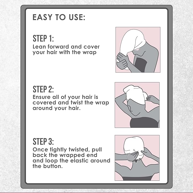 EXPRESSIONS Microfiber Hair Towel in Pink - Image 5