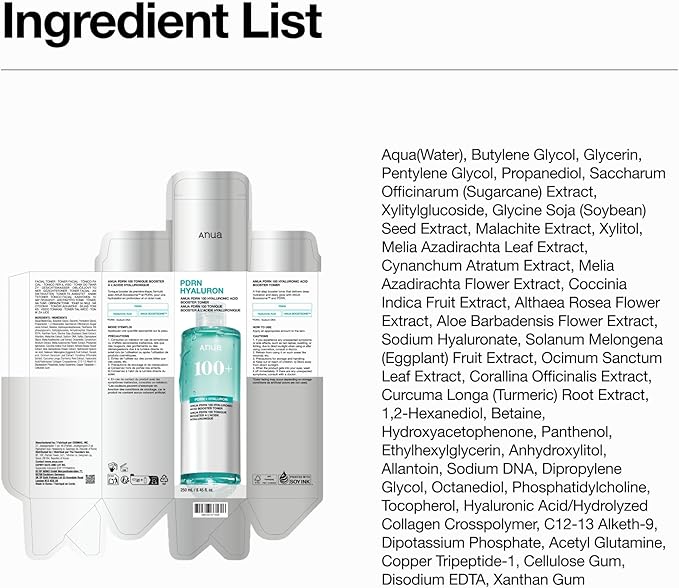 Anua PDRN 100 Hyaluronic Acid Booster Toner, Hydrating Face Toner - Image 8