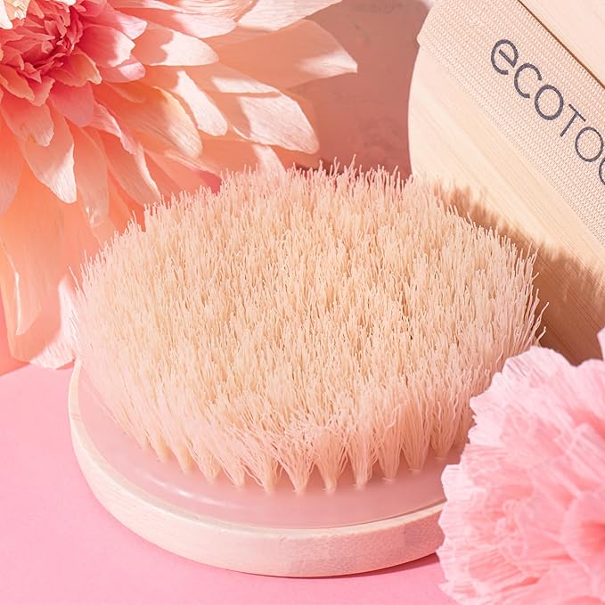 EcoTools Dry Body Brush for Circulation, Dead Skin Removal + Pink Delicate - Image 5