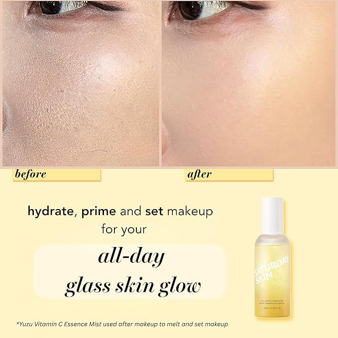 Saturday Skin Yuzu Vitamin C Essence Jelly Mist- Brightening Plumping Soothing - Image 6