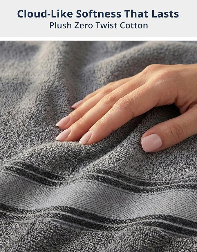 LANE LINEN Luxury Bath Towels Set - Image 5