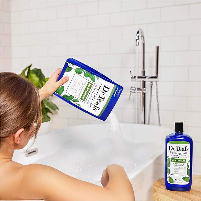 Dr Teal's Pure Epsom Salt Soak and Foaming Bath, Relax & Relief - Image 5