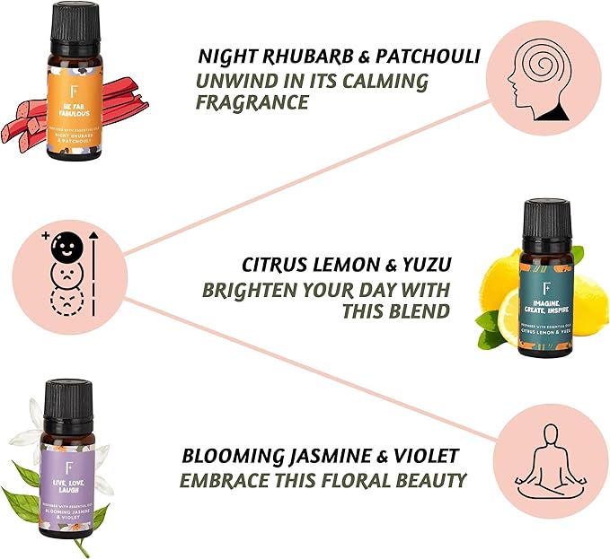 Folkulture Floral Essential Oils Set | 6 Fragrance Oils Set - Image 3