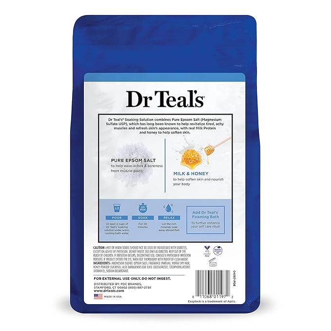 Dr Teal's Epsom Salt Soaking Solution, Soften & Nourish - Image 9
