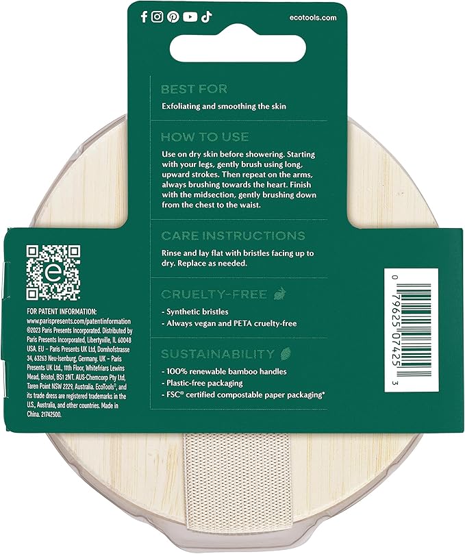 EcoTools Dry Body Brush 4-Pack – Exfoliating Body Scrubber - Image 9