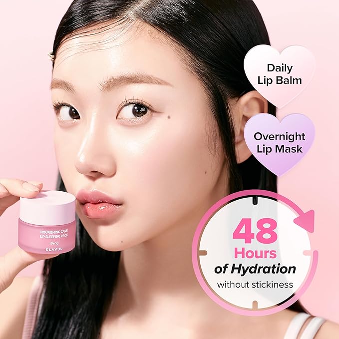 Klavuu Lip Mask Set – Overnight Deep Hydrating Korean Lip Balm Treatment - Image 4