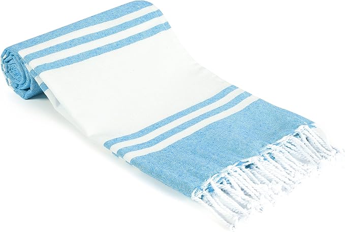 Goroly Home Cotton Turkish Peshtemal Beach Towel, Extra Large, Thin Quick Dry by GorolyHome
