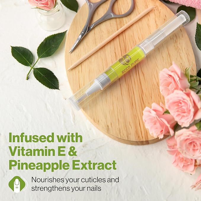 Cuticle Oil Pen with Vitamin E – Nail & Cuticle Moisturizing Oil – Mess-Free - Image 3