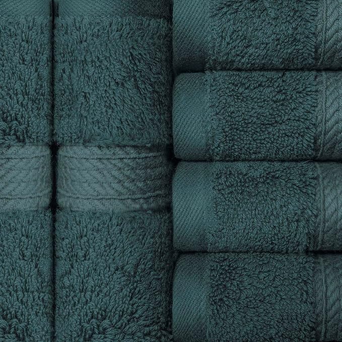 Superior Egyptian Cotton Pile Face Towel/Washcloth Set of 6, Ultra Soft Luxury - Image 4