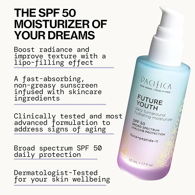 Pacifica Peptide Face Moisturizer Future Youth Daily Turnaround Hydrating - Image 7