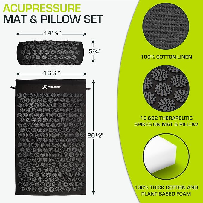 ProsourceFit Acupressure Mat and Pillow Set - Image 2