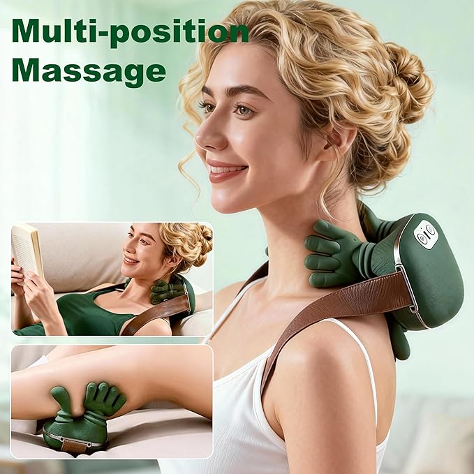 OTAVILEM Neck Massager with Heat, Shiatsu Neck and Back Massager with 4D - Image 2