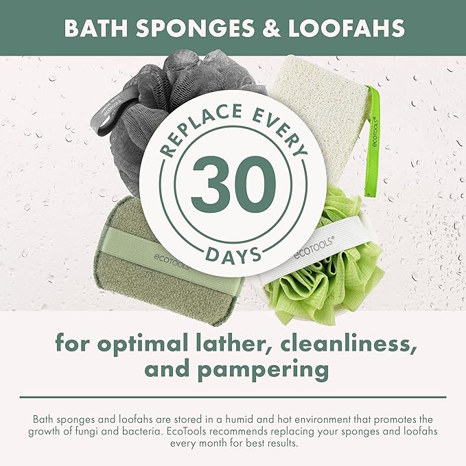 EcoTools Charcoal EcoPouf, Loofah Sponge - Image 11