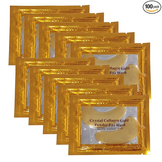 Vandarllin24K Gold Powder Gel Collagen Eye Masks Sheet Patch, Remove Bags by VandarllinHomeKitchenDecor