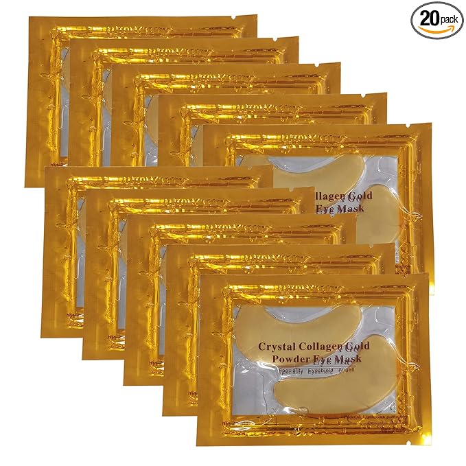 Vandarllin 24K Gold Powder Gel Collagen Eye Masks Sheet Patch, Anti Aging by VandarllinHomeKitchenDecor
