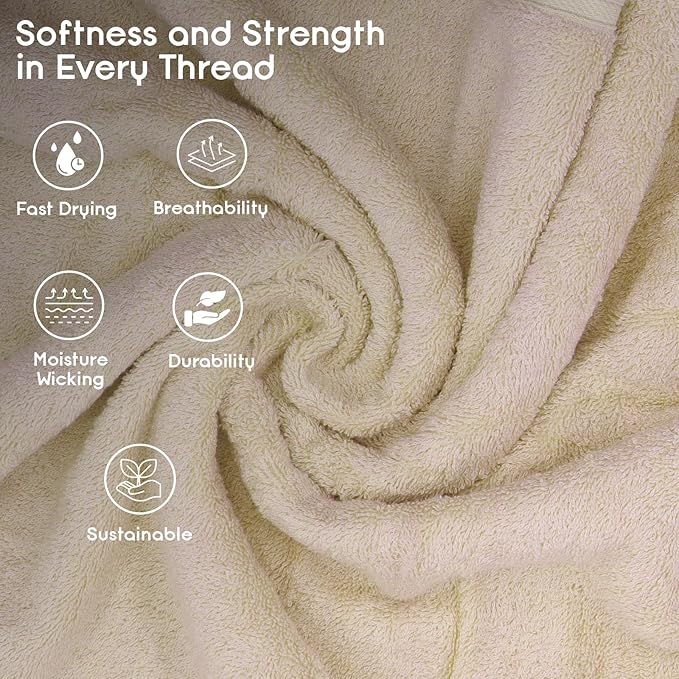 Ariv Premium Jumbo Bath Towels Pack of 2, Beach Towel, Extra-Large Bath Sheets - Image 6