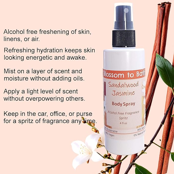 Blossom to Bath Sandalwood Jasmine Body Spray - Image 3