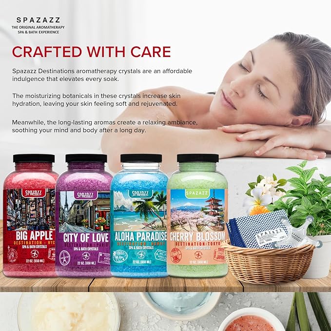 Hot Tub & Spa Aromatherapy Bath Salt Crystal Scents Spazazz Destinations - Image 5