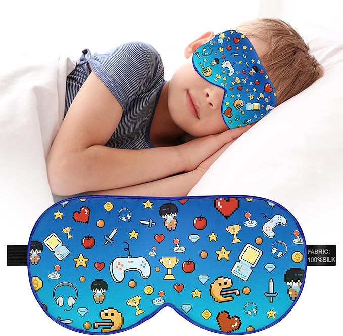 Kids Sleep Mask Eye Cover: 100% Real Natural Pure Silk Eye Mask by Unknown