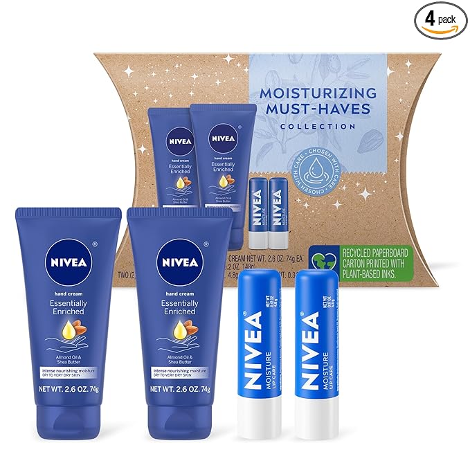 NIVEA Moisturizing Must-Haves Skin Care Set, Essentially Enriched Hand Cream by Nivea