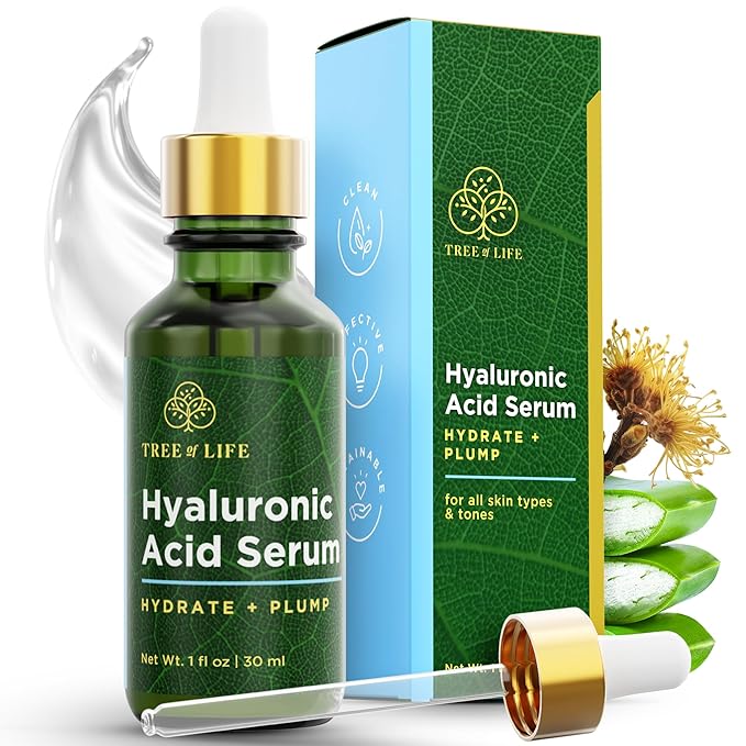 Tree of Life Beauty Hyaluronic Acid Serum, Skin Brightening Face Oil by TreeofLifeBeauty