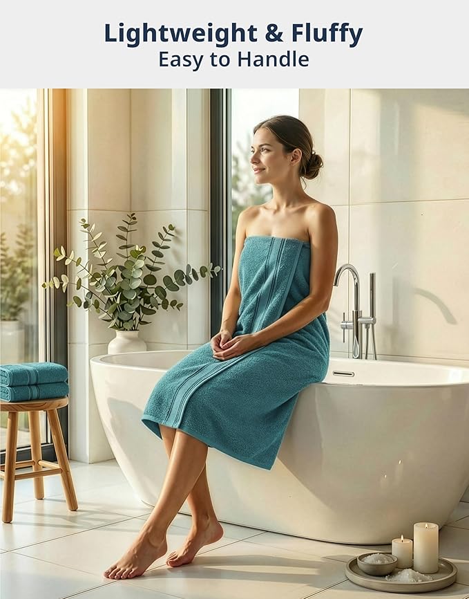 Lane Linen 100% Cotton Bath Towels 4 Pack - Image 2