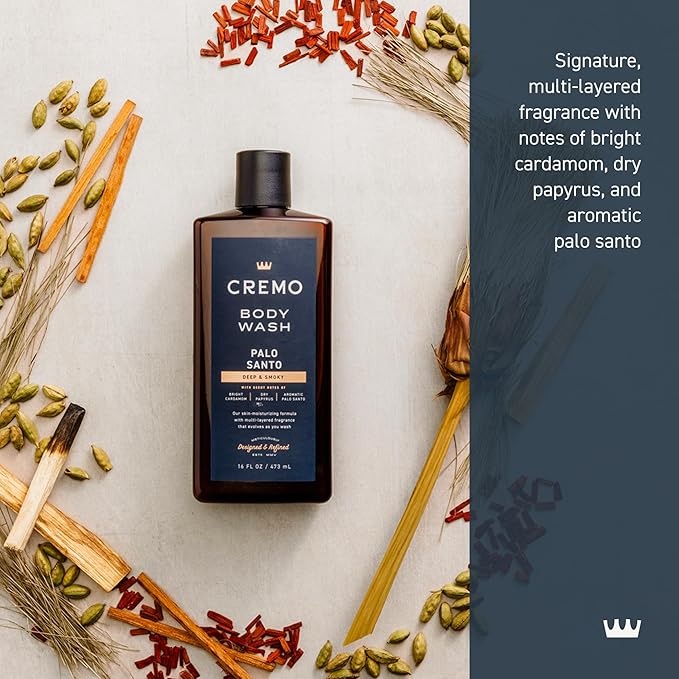 Cremo Body Wash for Men, Rich-Lathering Palo Santo, 16 Fl Oz - Image 2