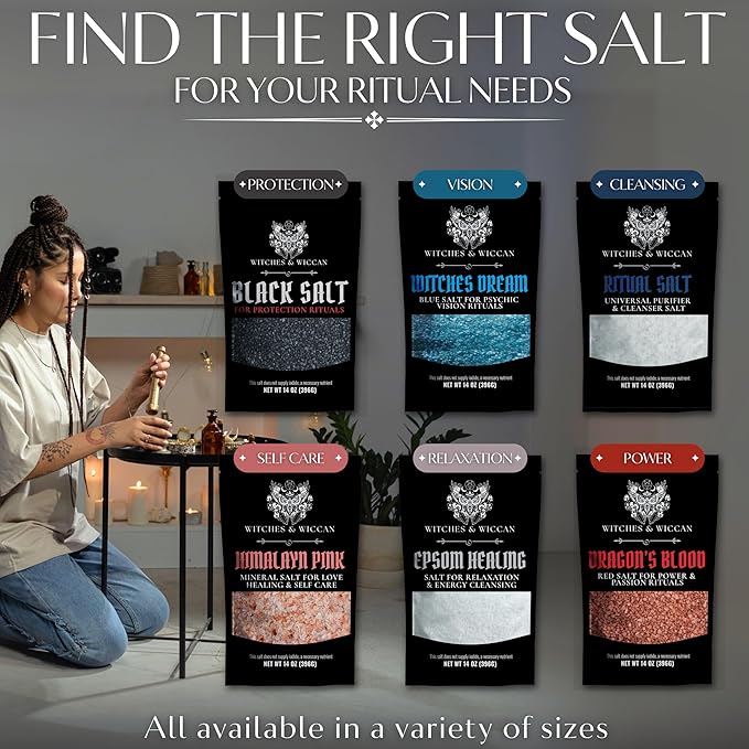 Blue Witch's Dream Sea Salt for Psychic Vision & Astral Travel Rituals – - Image 6