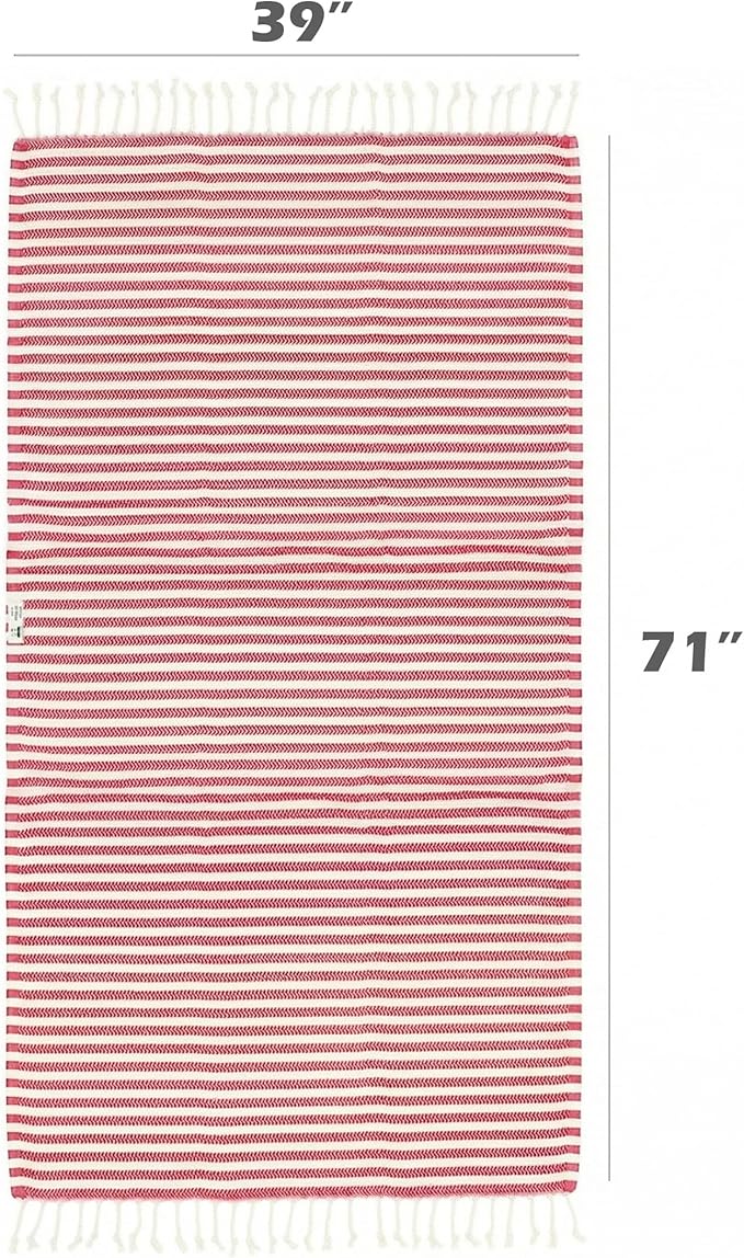 Bazaar Anatolia Turkish Beach Towel – 100% Cotton, Quick Dry, Sand Free Towel - Image 3