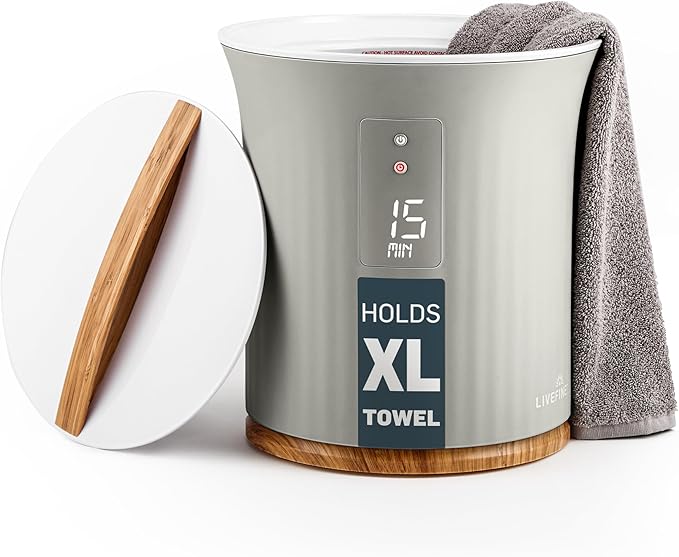 Live Fine Towel Warmer | Bucket Style Luxury Heater by LiveFine