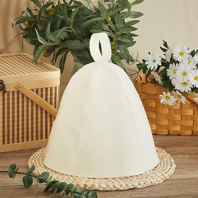 JaGely Sauna Hat for Men Women Sauna Hat Vaporarium Cap Russian Banya Cap for - Image 4