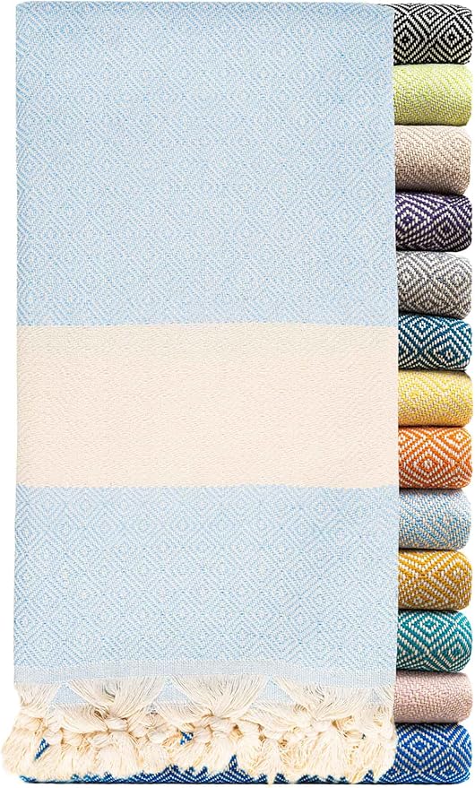 Turkish Beach Towels Oversized Clearance XL 40x71- Sand Free Beach Towel- 100% by RaySilver