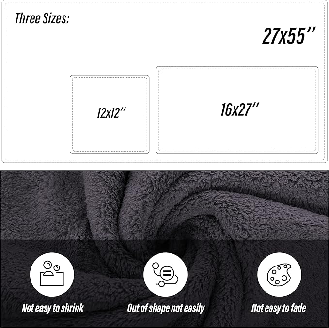 MOONQUEEN Ultra Soft Towel Set-Quick Drying-2 Bath Towels 2 Hand Towels 2 - Image 2