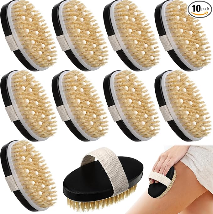 Gejoy 10 Pcs Dry Brushing Body Brush by Gejoy