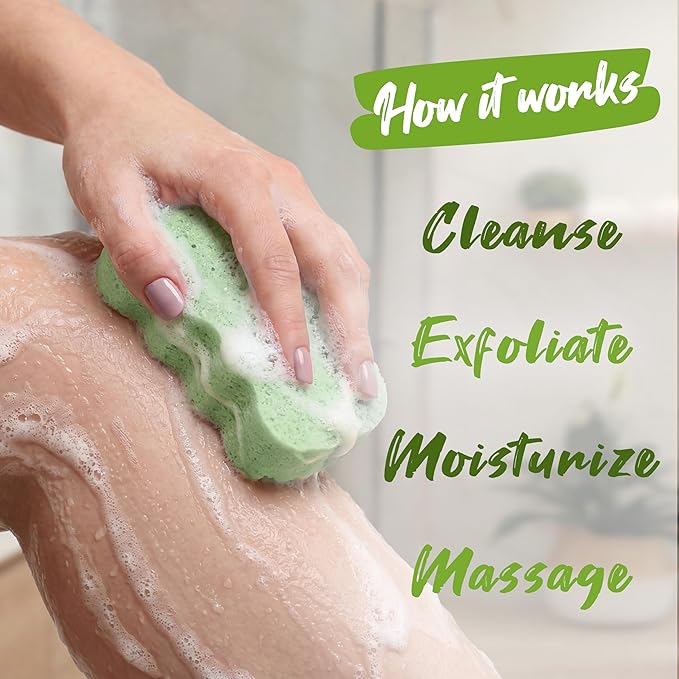 Spongeables Body Wash in a 20+ Wash Sponge, Cool Cucumber - Image 4