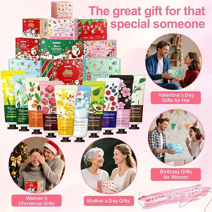 20 Pack Hand Cream Gift Set, Mothers Day Gifts, Moisturizing Hand Lotion - Image 4