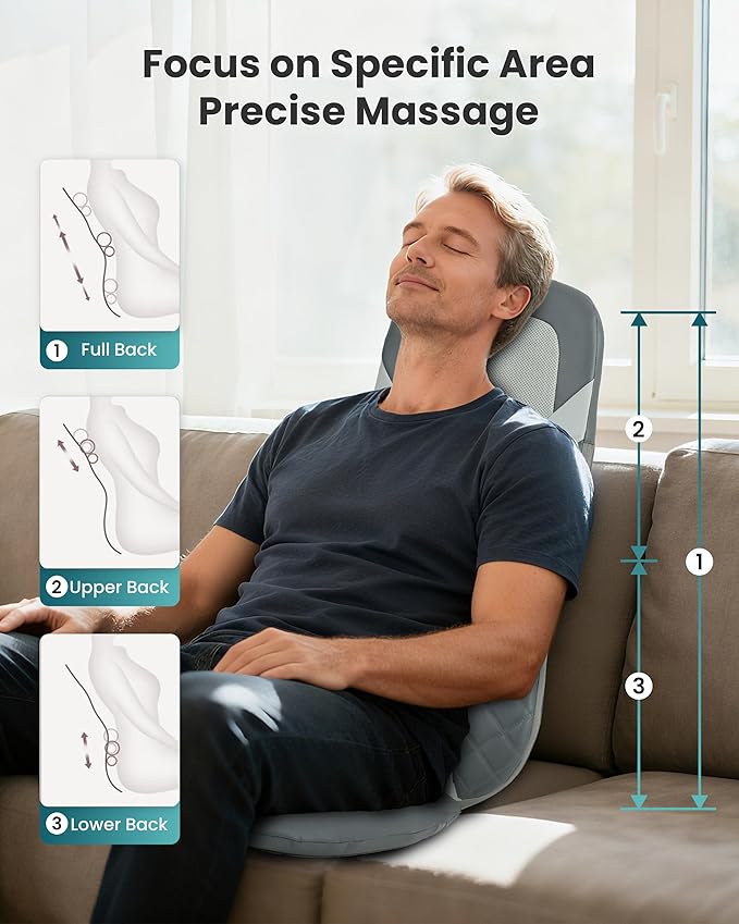 Shiatsu Back Massager with Heat, Full Back Massager - Image 3