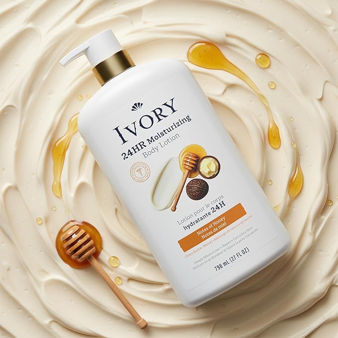 Ivory Hand & Body Lotion, 24hr Moisturizing, Repairs Extra Dry Skin, All Day - Image 2