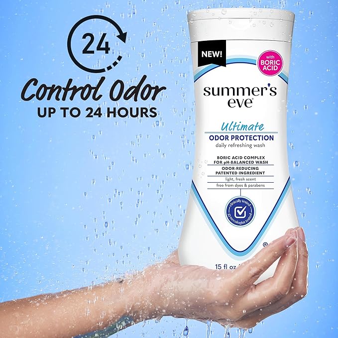 Summer's Eve Ultimate Odor Protection Daily Feminine Wash, pH-Balanced Formula - Image 2