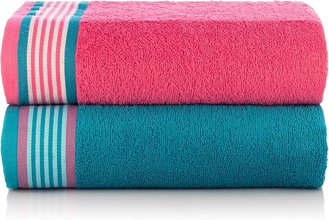 CASA COPENHAGEN He & She 6Pcs 100% Egyptian Cotton Large Designer Towels Gift - Image 4