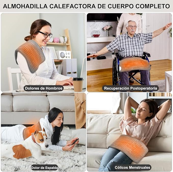 Electric Heating Pad for Back Pain Relief, Portable Heating Pad for Period - Image 8