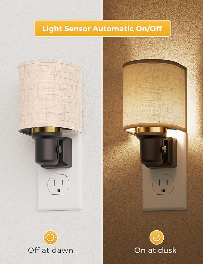 L LOHAS LED Night Lights Plug into Wall, Plug in Night Light Dimmable, - Image 2