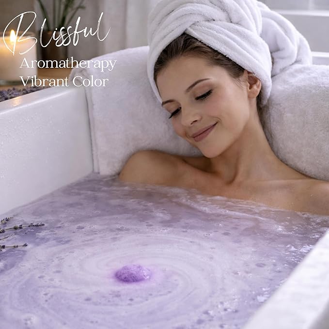 EvolutionUSA 3 Lavender Dreams Bath Bombs - Image 9