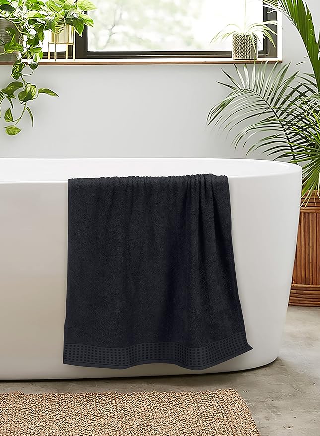 GLAMBURG 100% Cotton 2 Pack Oversized Bath Towel Set 28x55 Inches, Ultra Soft - Image 5
