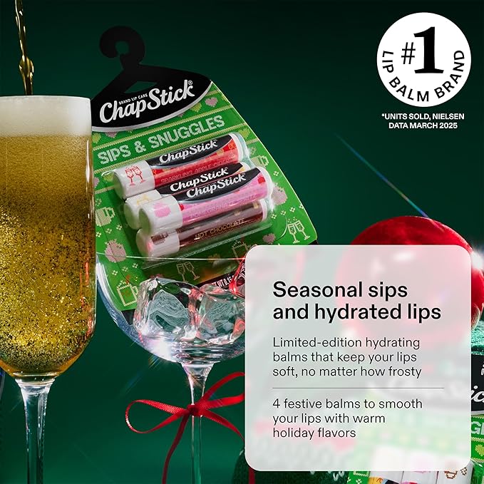 ChapStick Lip Balm, Holiday Variety Packs – Sips & Snuggles + Toasty Treats - Image 2
