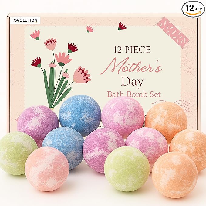 EvolutionUSA 12 Mother’s Day Bath Bombs by EvolutionUSA